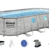 Bestway Power Steel Swim Vista II 549 x 274 x 122 cm med pump, stege etc.