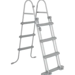 Bestway Power Steel Poolset 488x305x107 cm - Korrosionsbeständig | Färg: Grå | Storlek: 488x305x107 cm