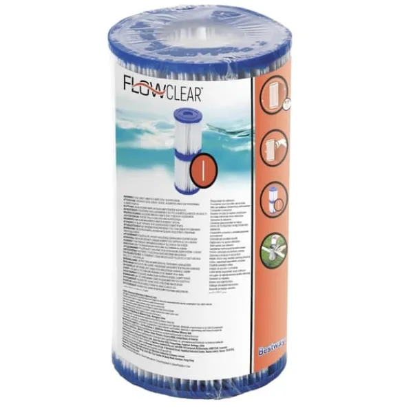 Bestway Round Uppblåsbar Fast Set Pool - 366 x 76 cm - Blå - Inklusive Tillbehör - CB52