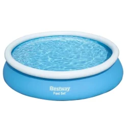 Bestway Round Uppblåsbar Fast Set Pool - 366 x 76 cm - Blå - Inklusive Tillbehör - CB17