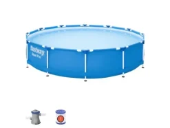 Best Steel Pro 56681, 6473 l, Pool med ram, Vuxen, Blå, 23,6 kg Pooler