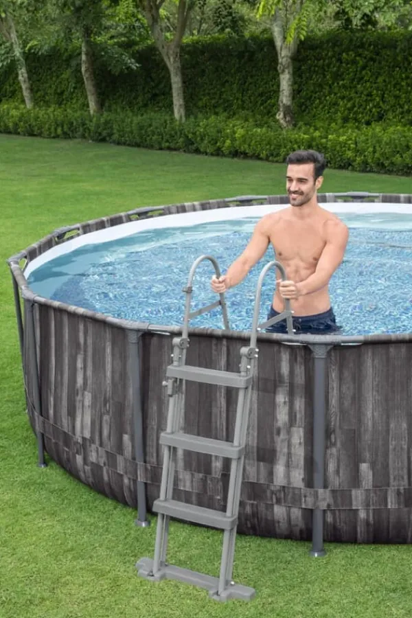 New Steel Pro MAX Frame Pool 427 x 107cm m/pump, stege - Ny modell! Pooler