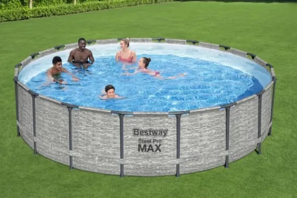 Bestway Steel Pro Max Frame Pool 549 x 122cm m/pump, stege - Ny modell!