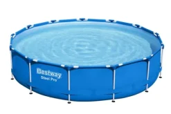 Bestway Swimming Pool - Steel Pro - 396 x 84 cm - Inklusive solsegel- och filterpump
