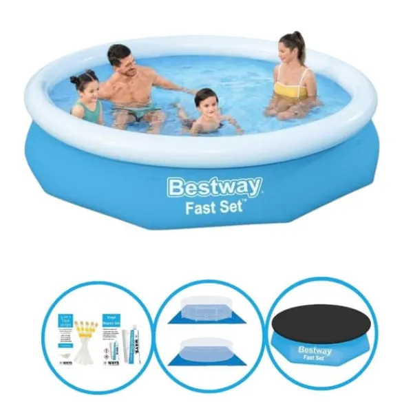 New Swimming Pool Fast Set 305x66 cm - Inklusive tillbehör Pooler