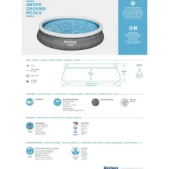 Clearance Swimming Pool Fast Set - 457x84 cm - Poolset Pooler