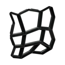 Betongform, 4x42x42 cm, Svart