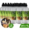 Bioethanol CL100 (24X 1 Liter) - 100 % ren bioetanol - Luktfri - Holländskt ursprung - Miljövänligt bränsle