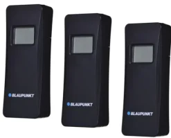 BLAUPUNKT Väderstation med 3 sensorer med LCD WS40BK