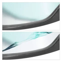 Blind Spot-spegel, 60x60x25 cm, Svart