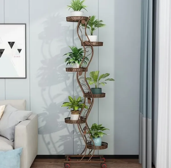 Blomhylla Moscatello 47x27x146cm brun