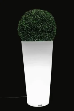 Viking Choice Blomkruka med LED-belysning 80 cm hög – vit