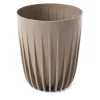 Blomkruka Stripped ECO kaffe latte 19xh23 Krukor & Växtbehållare