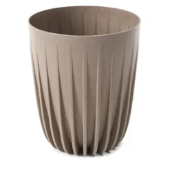 Blomkruka Stripped ECO kaffe latte 19xh23 Krukor & Växtbehållare