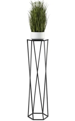 Blomstativ för växter svart 100 cm Växtställ