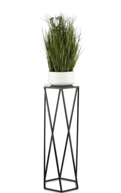 Blomstativ för växter svart 70 cm