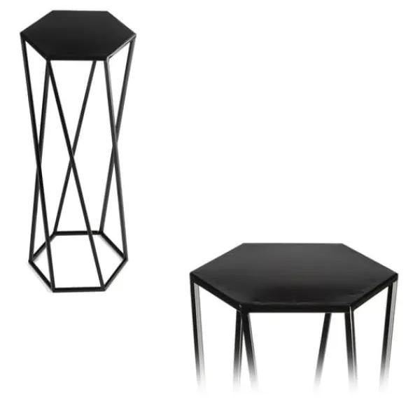 Blomstativ för växter svart 70 cm