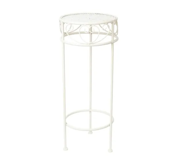 Blomstativ SANDY D25xH60cm, antikvit