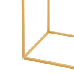 Online Blomsterställ för Bröllop - Rektangulär Geometrisk Metallställning - 10-Pack - 30×30×80 cm - Storlek L - Guld Blommor