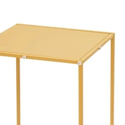 Online Blomsterställ för Bröllop - Rektangulär Geometrisk Metallställning - 10-Pack - 30×30×80 cm - Storlek L - Guld Blommor