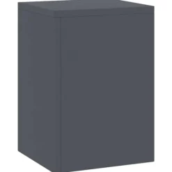 Clearance Blomsterställ i stål för utomhusbruk – 2 st | Färg: Antracit | Storlek: 24x24x35 cm Växtställ