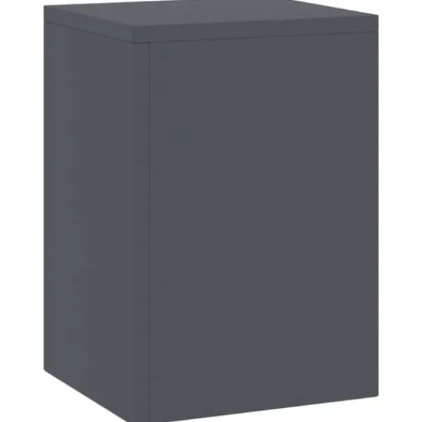 Clearance Blomsterställ i stål för utomhusbruk – 2 st | Färg: Antracit | Storlek: 24x24x35 cm Växtställ