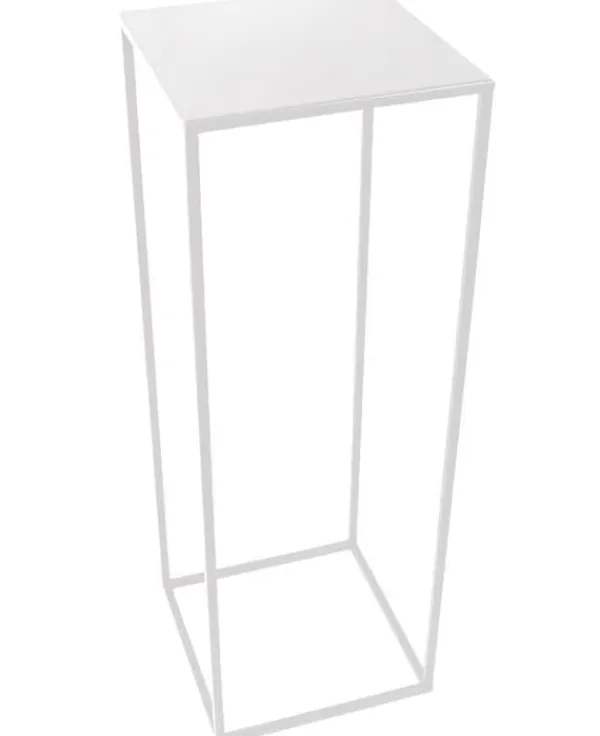 Outlet Blomsterställ LOFT MET 363 – 70 cm vit metall Krukor & Växtbehållare
