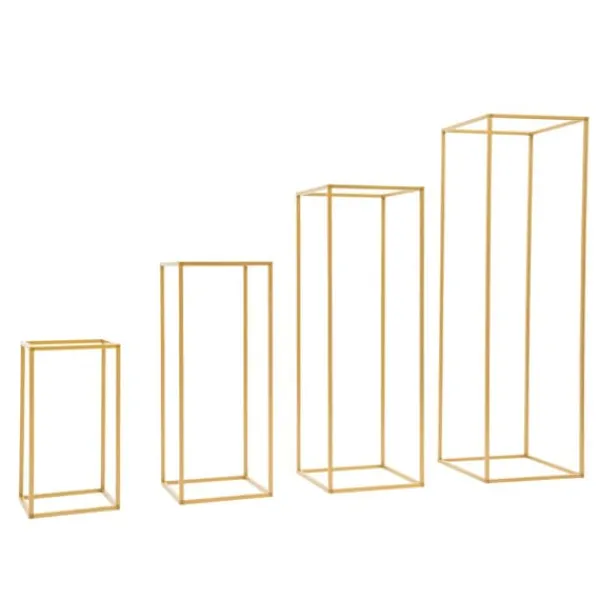 Discount Blomsterställ/Växtställ - Bord/fristående displayställ - 4-pack - 10 kg per ställ - Stål & plast - DIY placering för bröllop/dekor Trädgårdsprydnader