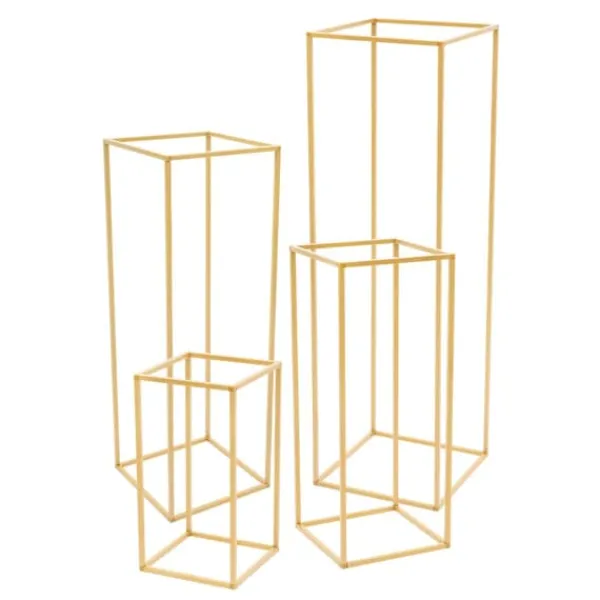 Discount Blomsterställ/Växtställ - Bord/fristående displayställ - 4-pack - 10 kg per ställ - Stål & plast - DIY placering för bröllop/dekor Trädgårdsprydnader