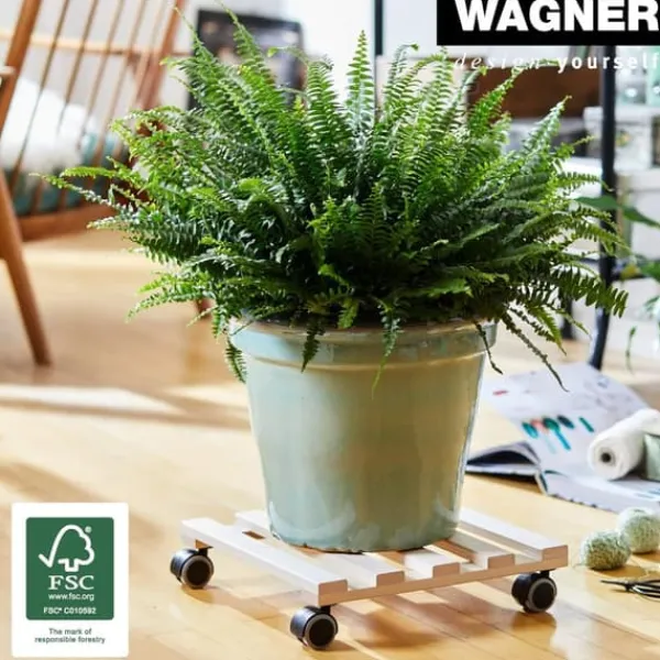 Clearance Blomstervagn 34x34 cm WAGNER Krukor & Växtbehållare
