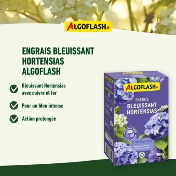 Blue Hydensias Gödselmedel - Algoflash Naturasol Naturasol - Utökad åtgärd 800g Gödningsmedel