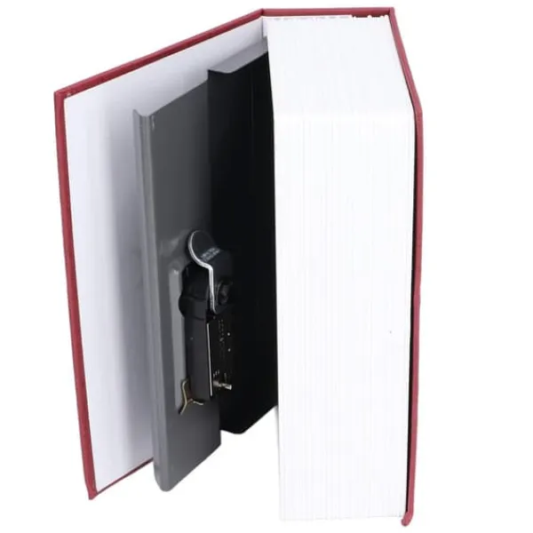 Outlet Bokformad stålskåp Klassisk hemlig bok Säkerhetslås Lösenord Typ Hushållsförvaring BoxRöd Kassaskåp
