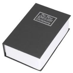 Bokformad stålskåp Klassisk hemlig bok Säkerhetslås Lösenord Typ Hushållsförvaringslåda Svart