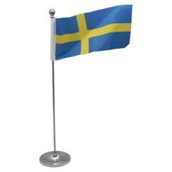 Best Bordsflagga / Svensk Flagga - Sverige - i Metall Flaggor & Vindstrutar