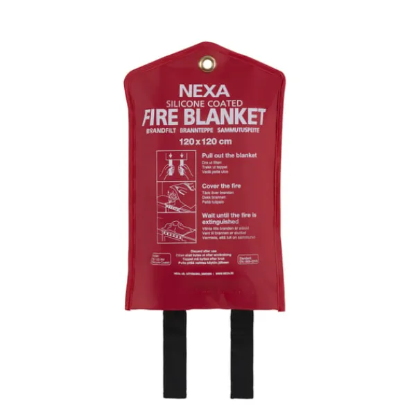Brandfilt silikon 120x120 cm