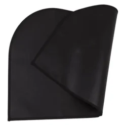 Brandsäker halvrund matta i glasfiber - dubbelt lager, halkbeständig, golvskydd - 19,7 x 31,5 tum
