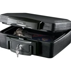 Brandsäkert kassaskåp - MASTER LOCK - H0100EURHRO - Vattentät med nyckel - 4,9 L, 15,6 x 36,2 x 33 cm Kassaskåp