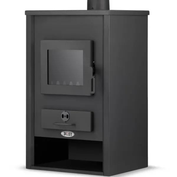 Online Braskamin med vattenmantel - 15 kW - antracit Vedeldade Kaminer