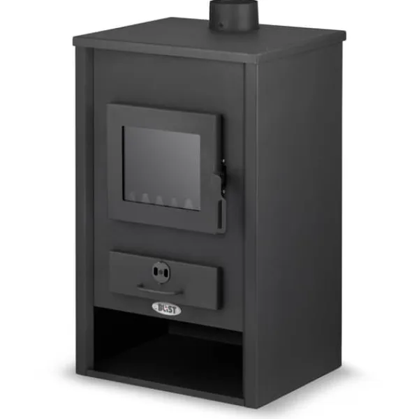 Online Braskamin med vattenmantel - 15 kW - antracit Vedeldade Kaminer