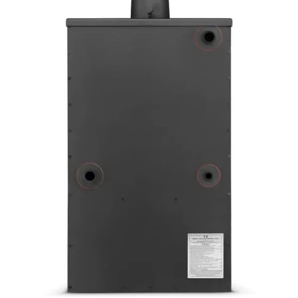 Online Braskamin med vattenmantel - 15 kW - antracit Vedeldade Kaminer