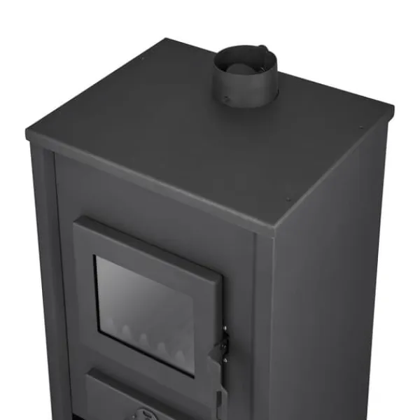 Online Braskamin med vattenmantel - 15 kW - antracit Vedeldade Kaminer
