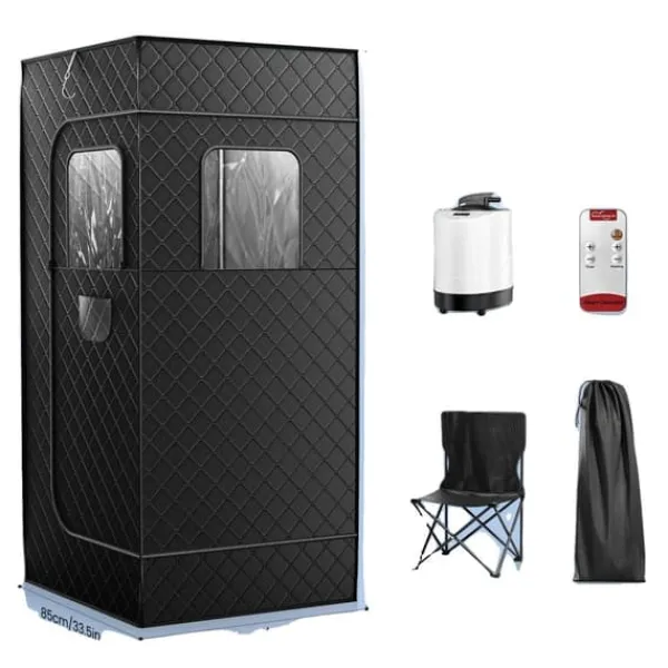 Best Bärbar Bastu Dampf Tält, 1000W Ångmaskin, 3L Kapacitet,220V EU-kontakt Bastu