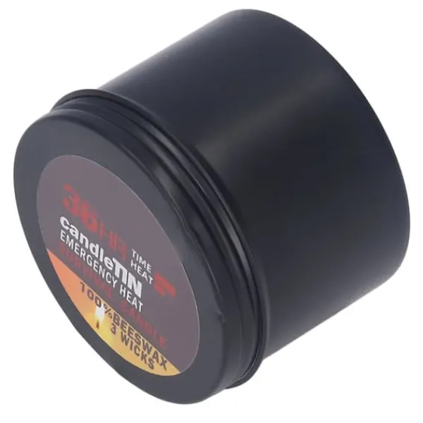 Bärbart 3-Wick Survival Candle: 36 timmars brinntid, naturlig söt arom, perfekt för nödsituationer hemma och utomhus Beredskapsplaner