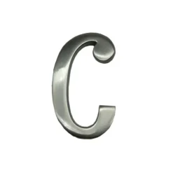 Sale Brev C Nickel Matt 10 Cm Osynlig Fäste Edm. Inkluderar Fäste. Trädgårdsprydnader