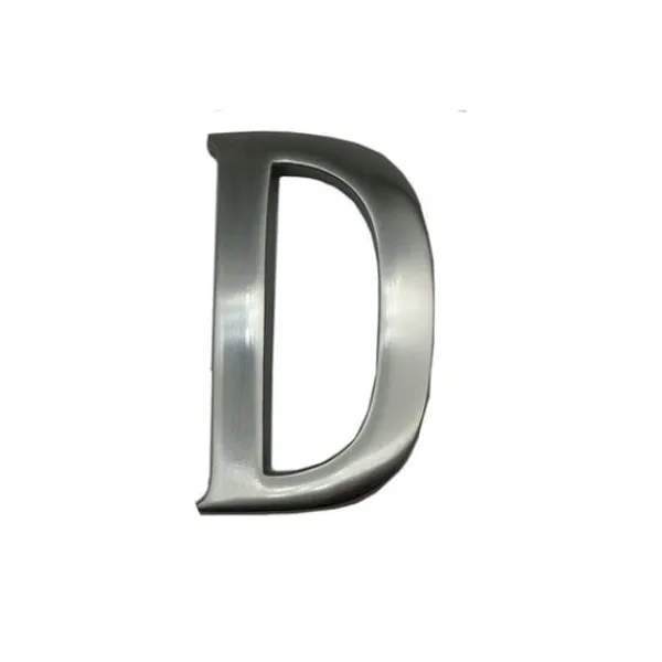 Brev D Nickel Matt 10 Cm Osynlig Fästning Edm