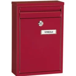 Discount Brevlåda - ARREGUI - Zaguán E5756 - Galvaniserat Stål - Röd - Enstaka Postlådor & Brevlådor