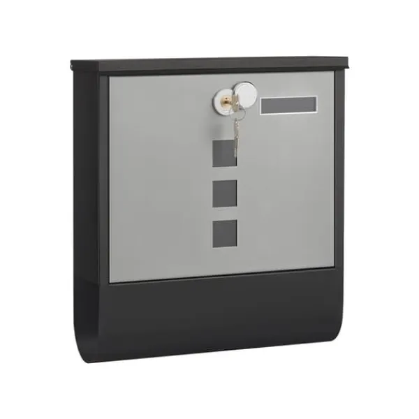Online Brevlåda med tidningsfack och namnskyltshållare, 30,5 x 9,5 x 33,3 cm Postlådor & Brevlådor