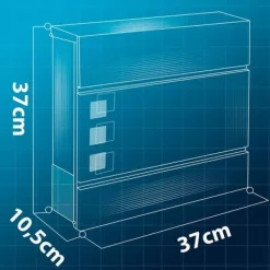 Humberg Brevlåda 37x37x10,5 cm antracit HM-863