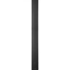 Brevlådestolpe, 109,5 cm hög, 12,5x12,5 cm bas, svart, stål