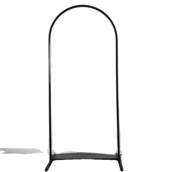 Clearance Bröllopsbåge, Anpassningsbara Mått, Flera Färgval,W0.8m H1.8m(70.8in), svart Valvbågar, Spaljéer, Bersåer & Pergolor